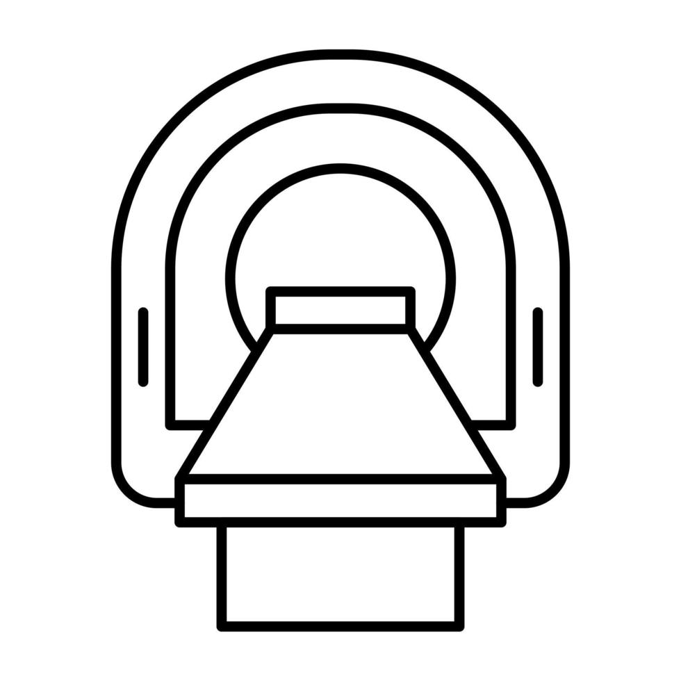 Tomography Line Icon vector