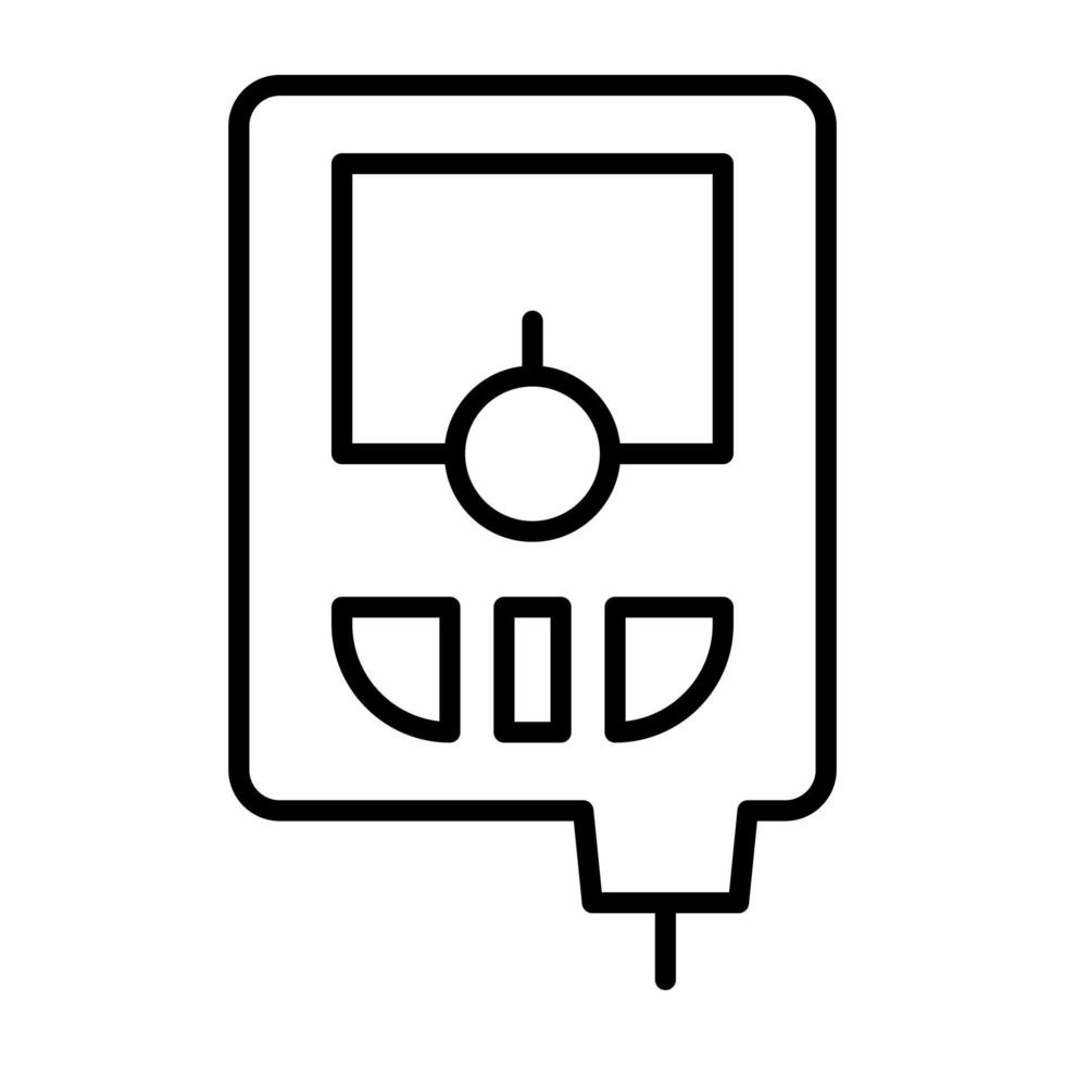 Tester Machine Line Icon vector