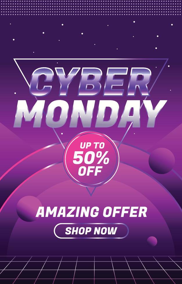 Cyber Monday Poster vector