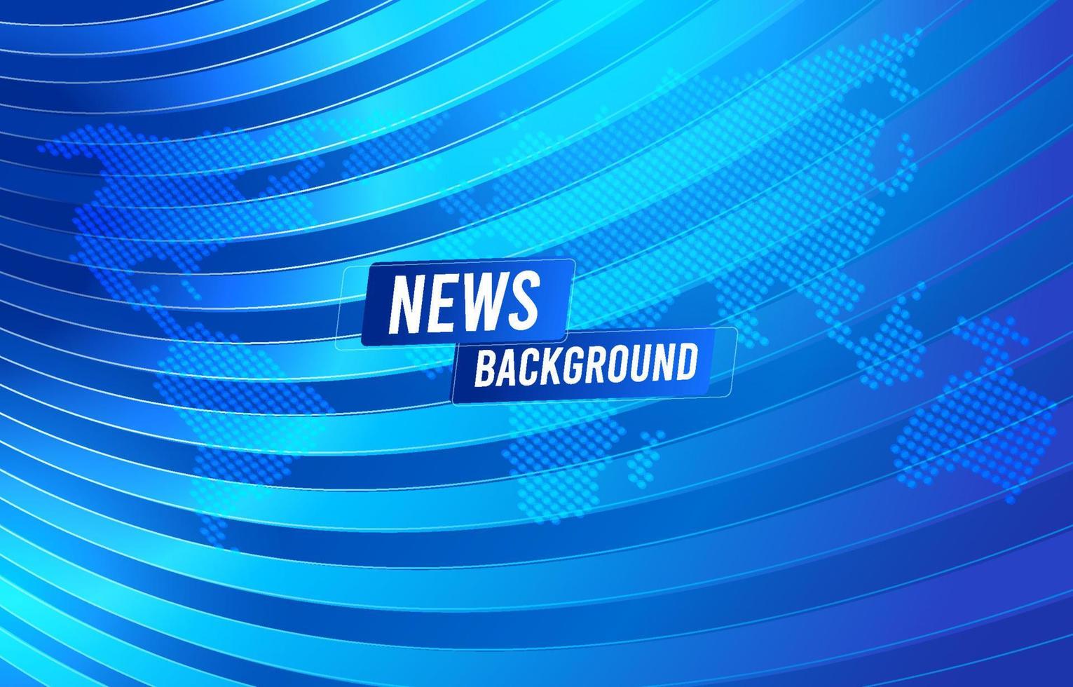 News Background Template with Global Map vector