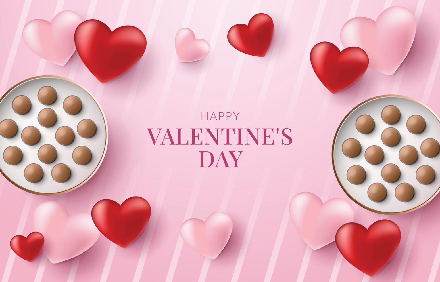 Happy Valentines Day Background vector