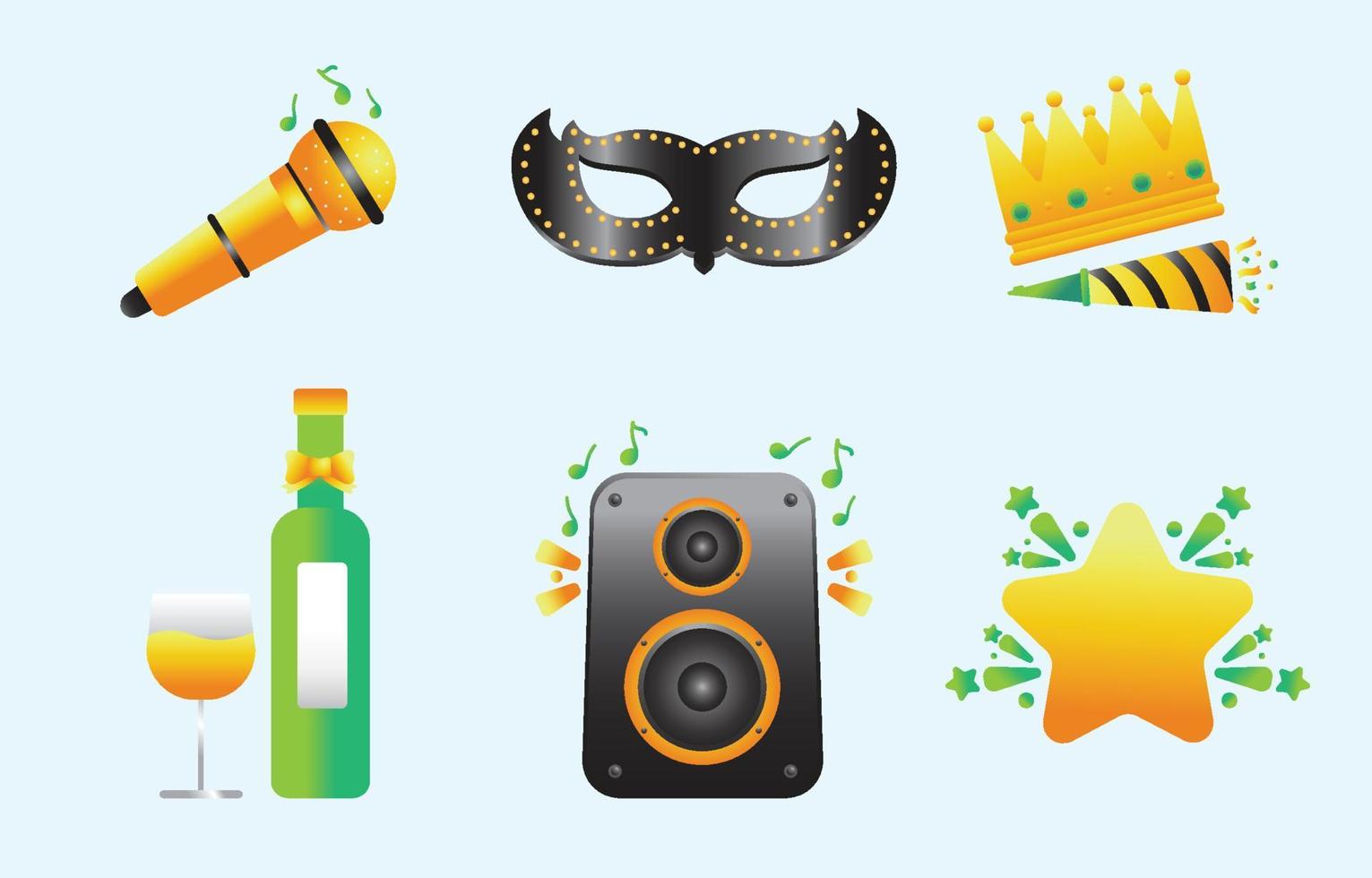 Party Icon Set vector