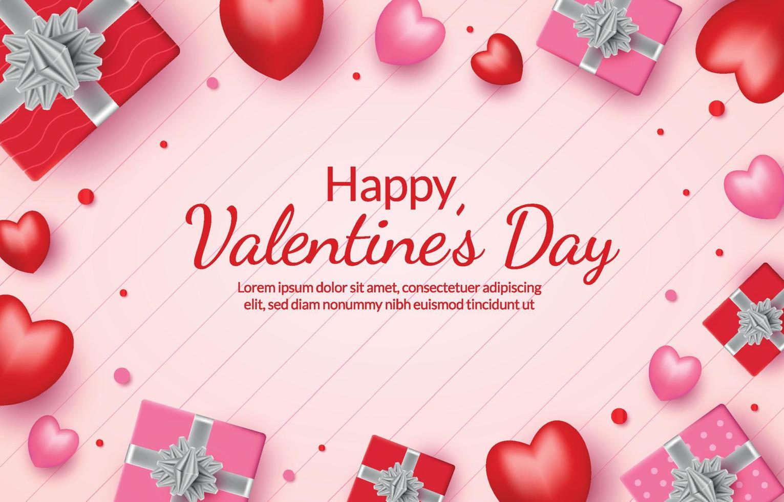 Happy Valentine's Day Background vector