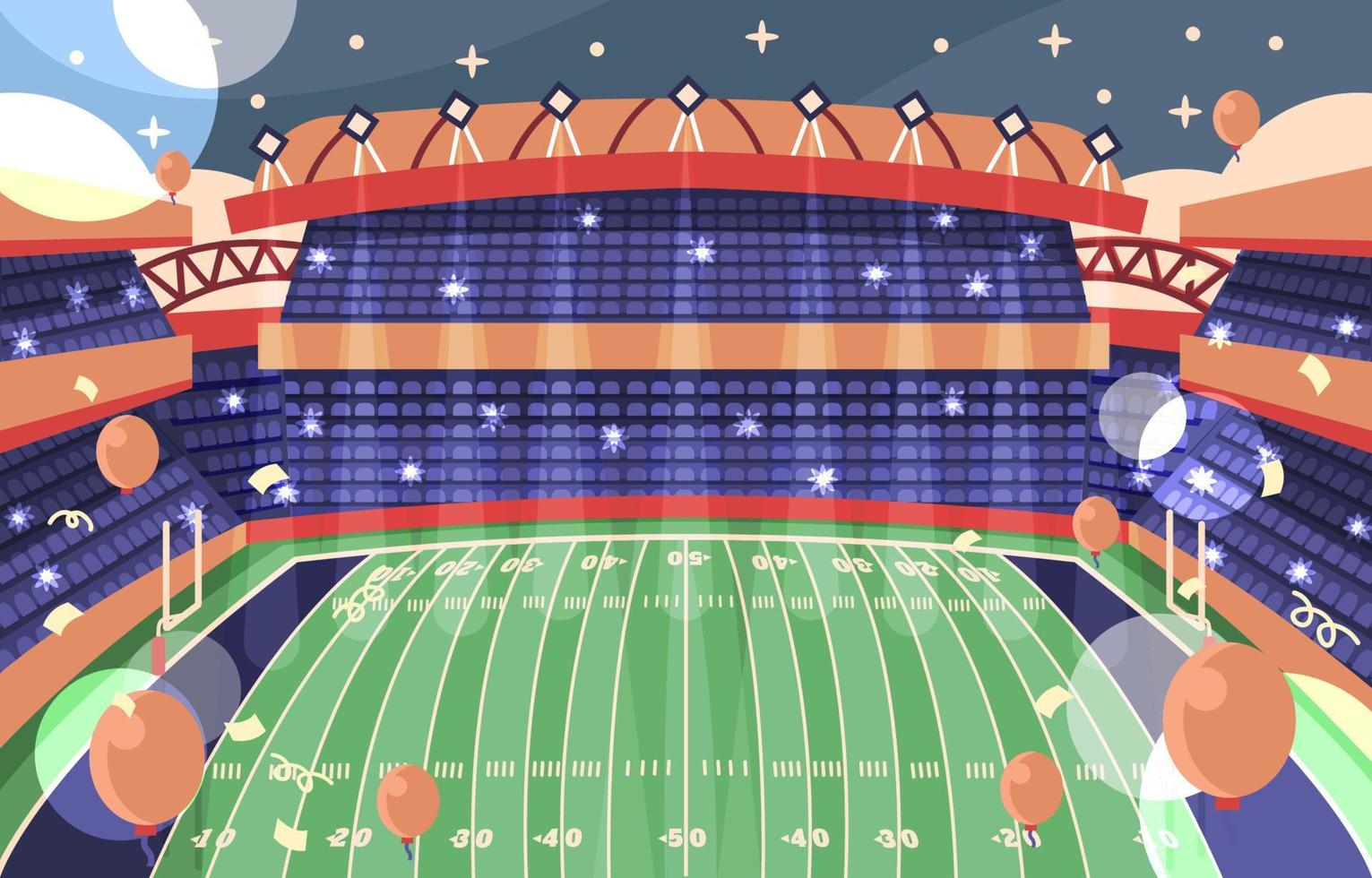 Super Bowl Stadium Background vector