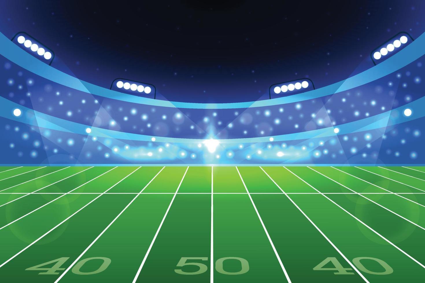 Superbowl Stadium at Night vector