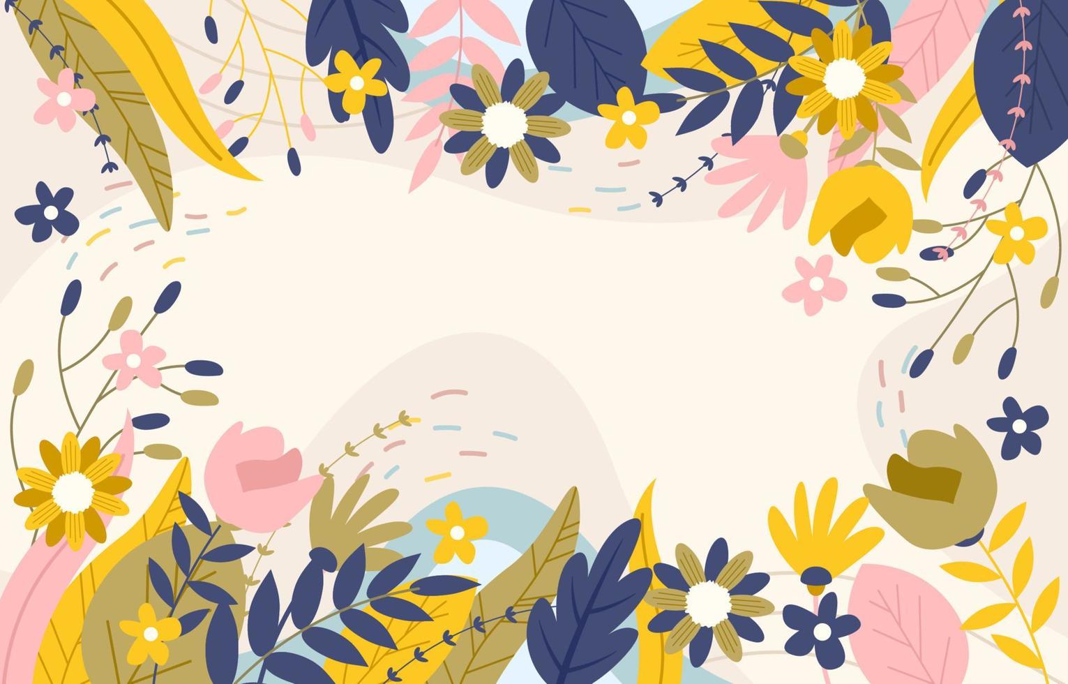 fondo floral de la naturaleza vector