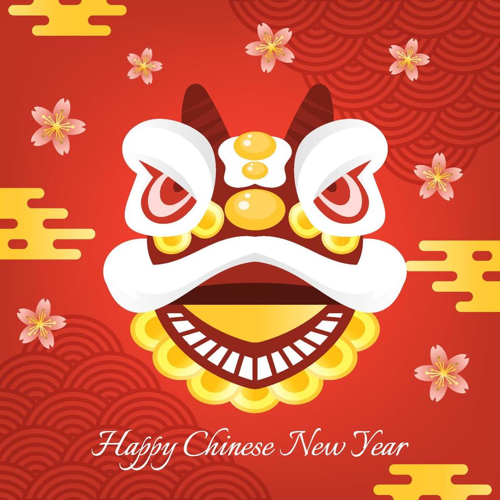 Chinese New Year Lion Dance vector