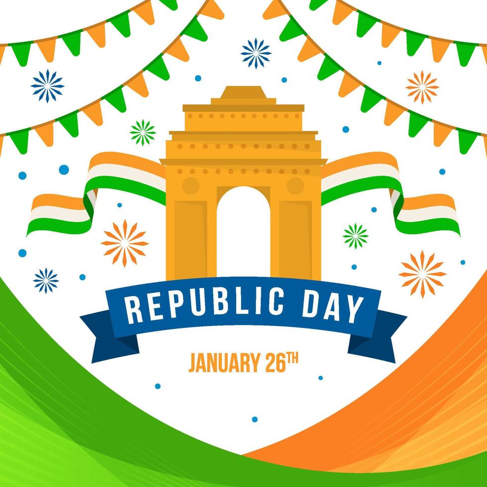 día de la república india vector