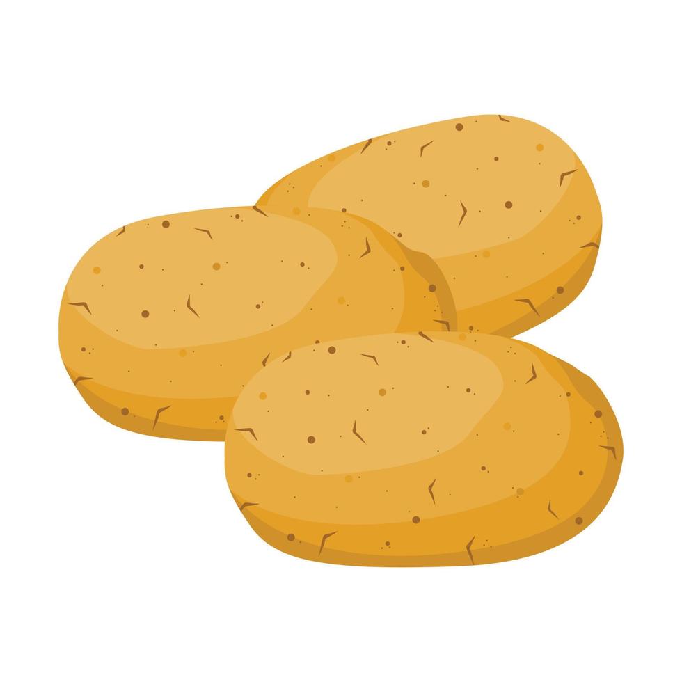 Potato set vector illustration