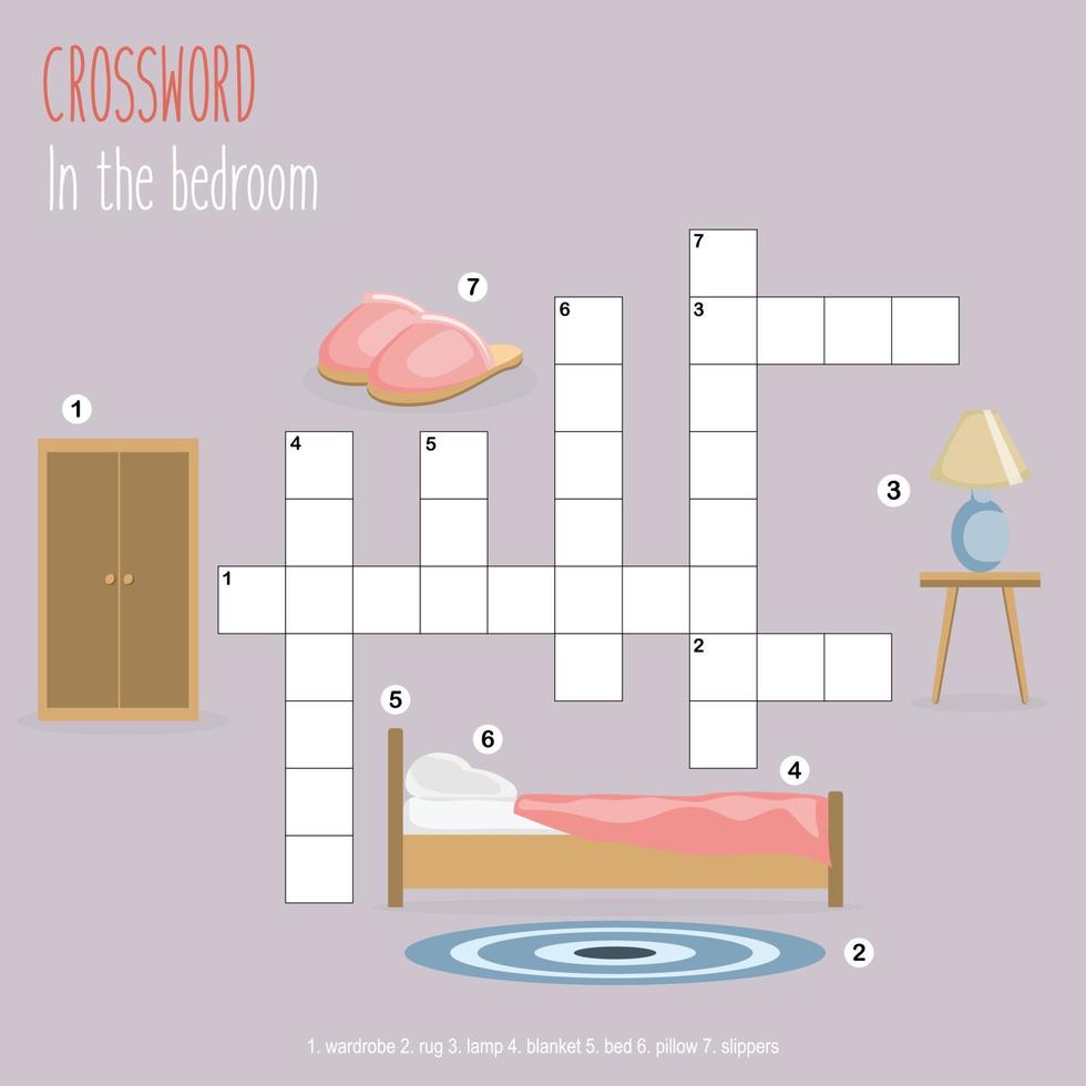Printable crossword puzzle vector