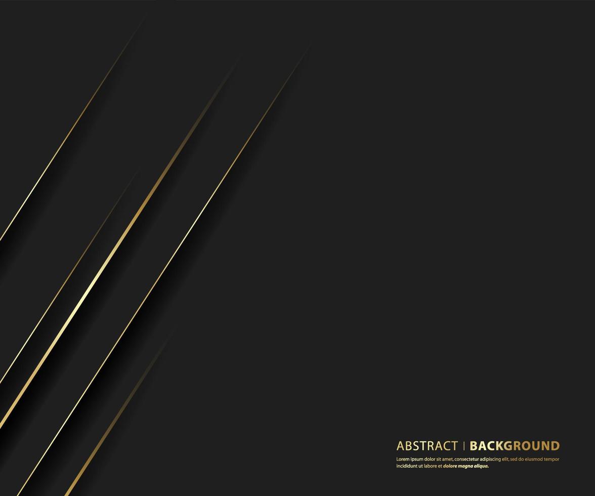 Premium background. Abstract luxury pattern. Gold glitter stripes background. Abstract gold line texture. Black pattern vector illustration.