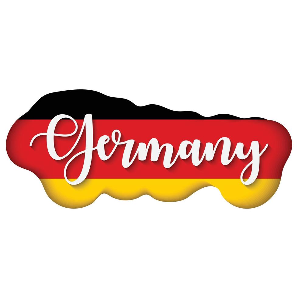 Germany flag illustration vector