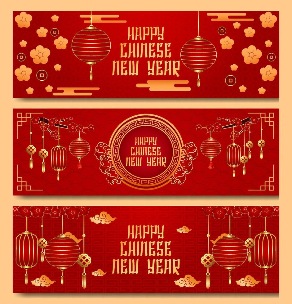 Happy Chinese New Year Banner vector