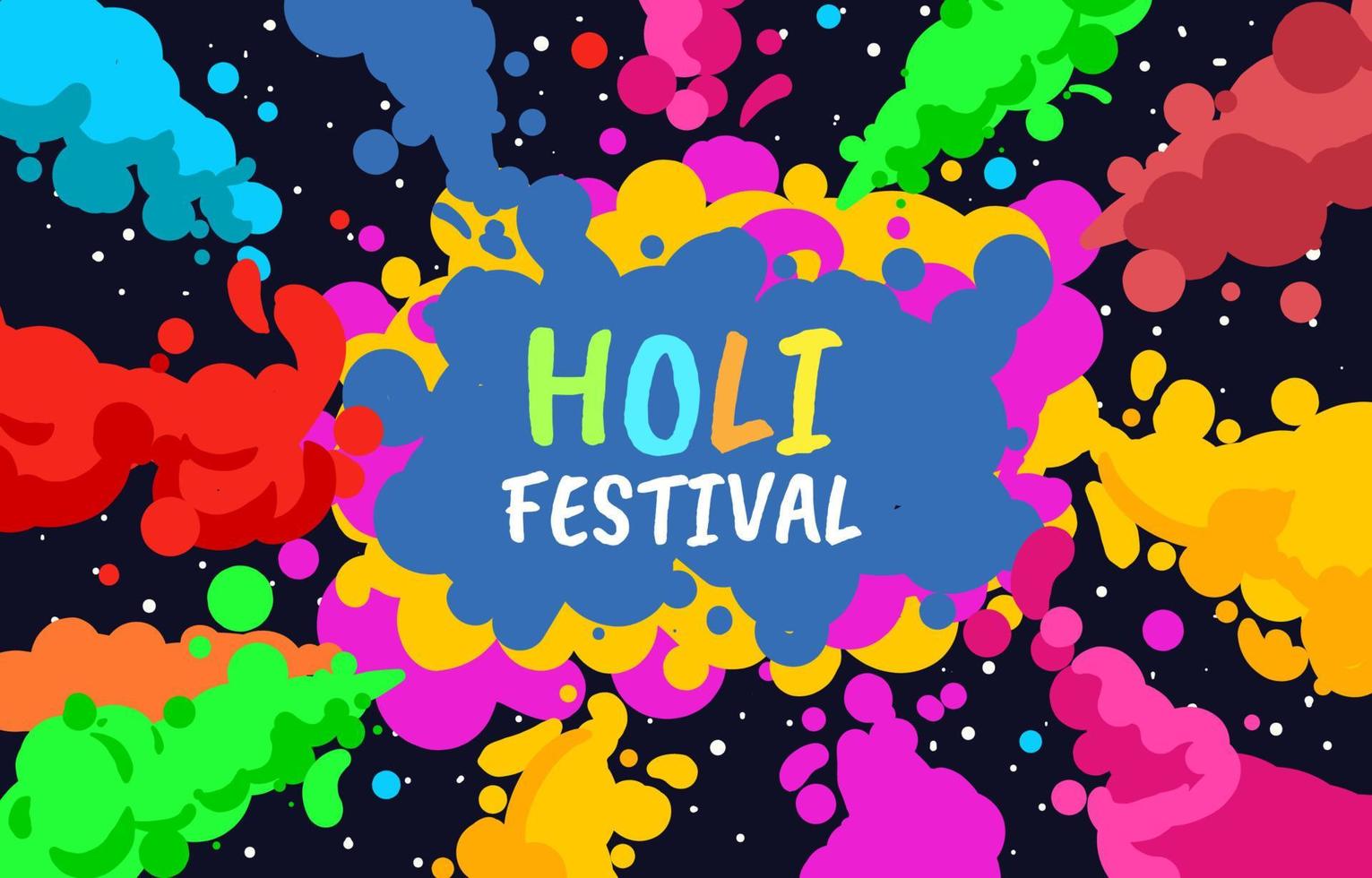 Holi Festival of Colors Background vector