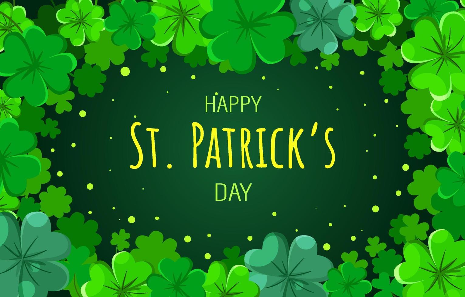 St Patrick's Day Clover Background vector