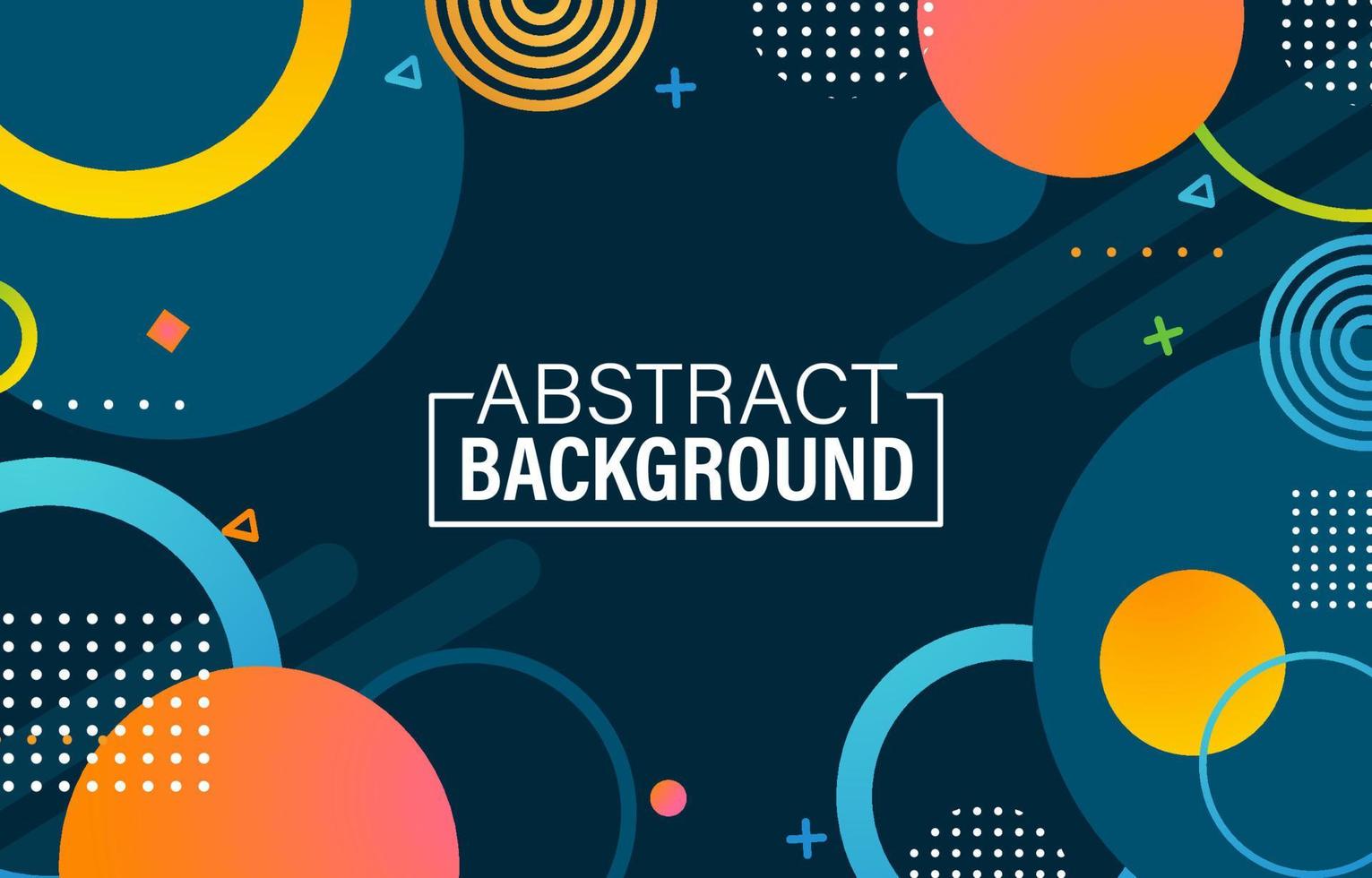 Abstract Flat Geometric Background vector