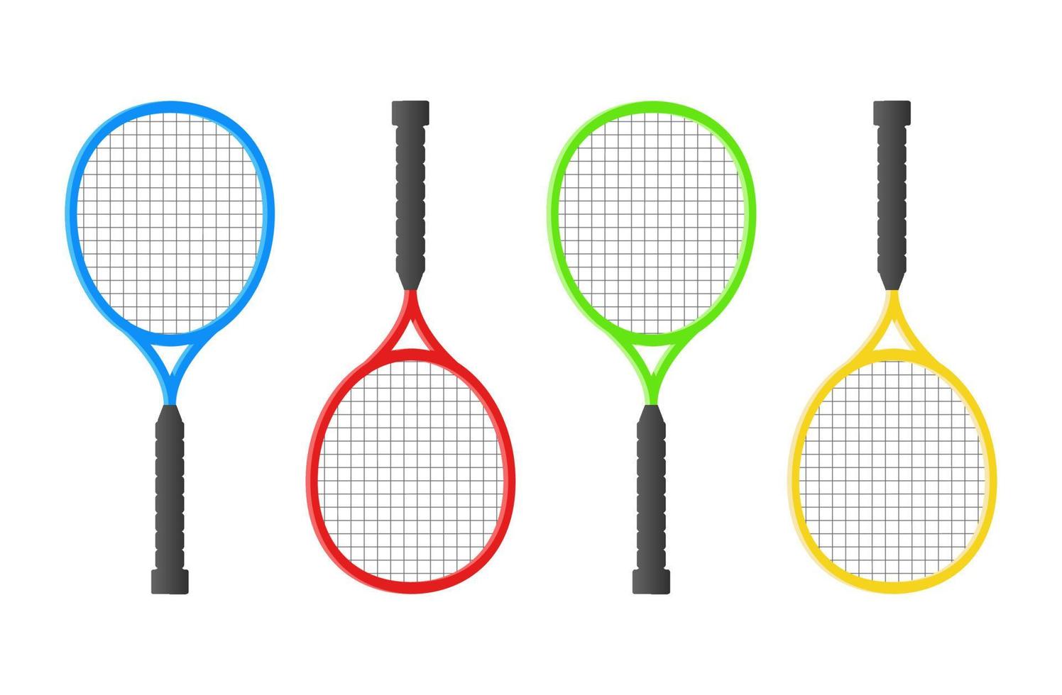 Flat tennis racket vector