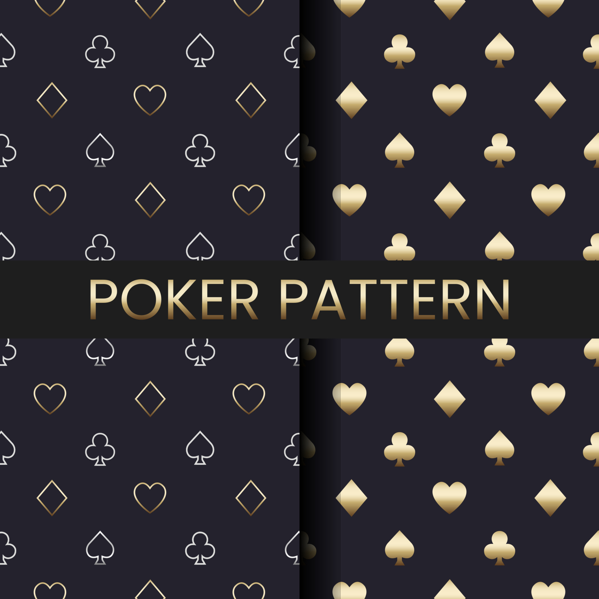 Luxury poker pattern and background 4570060 Vector Art at Vecteezy