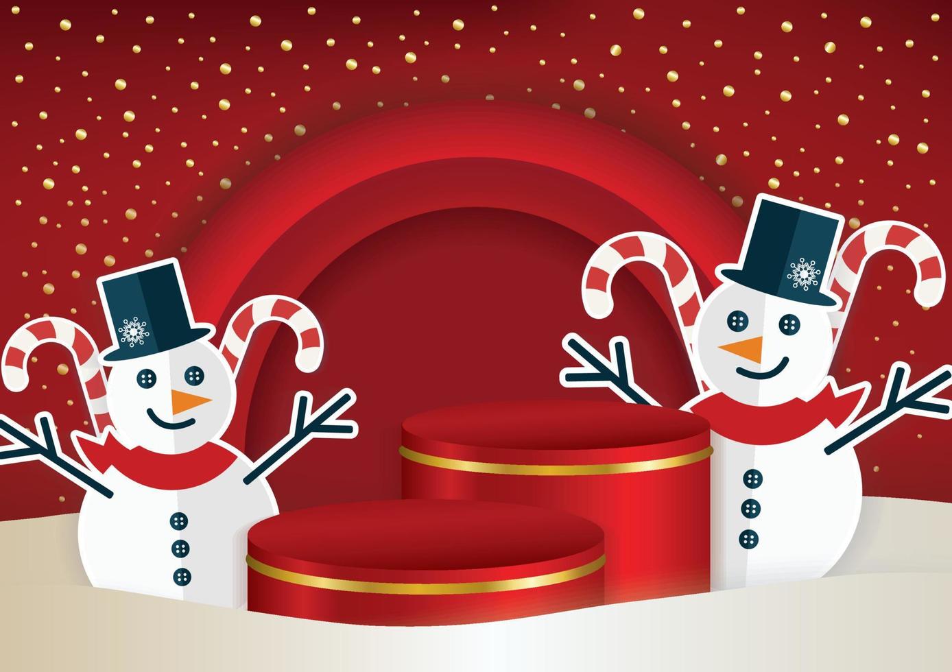 winter season promotion product display vector