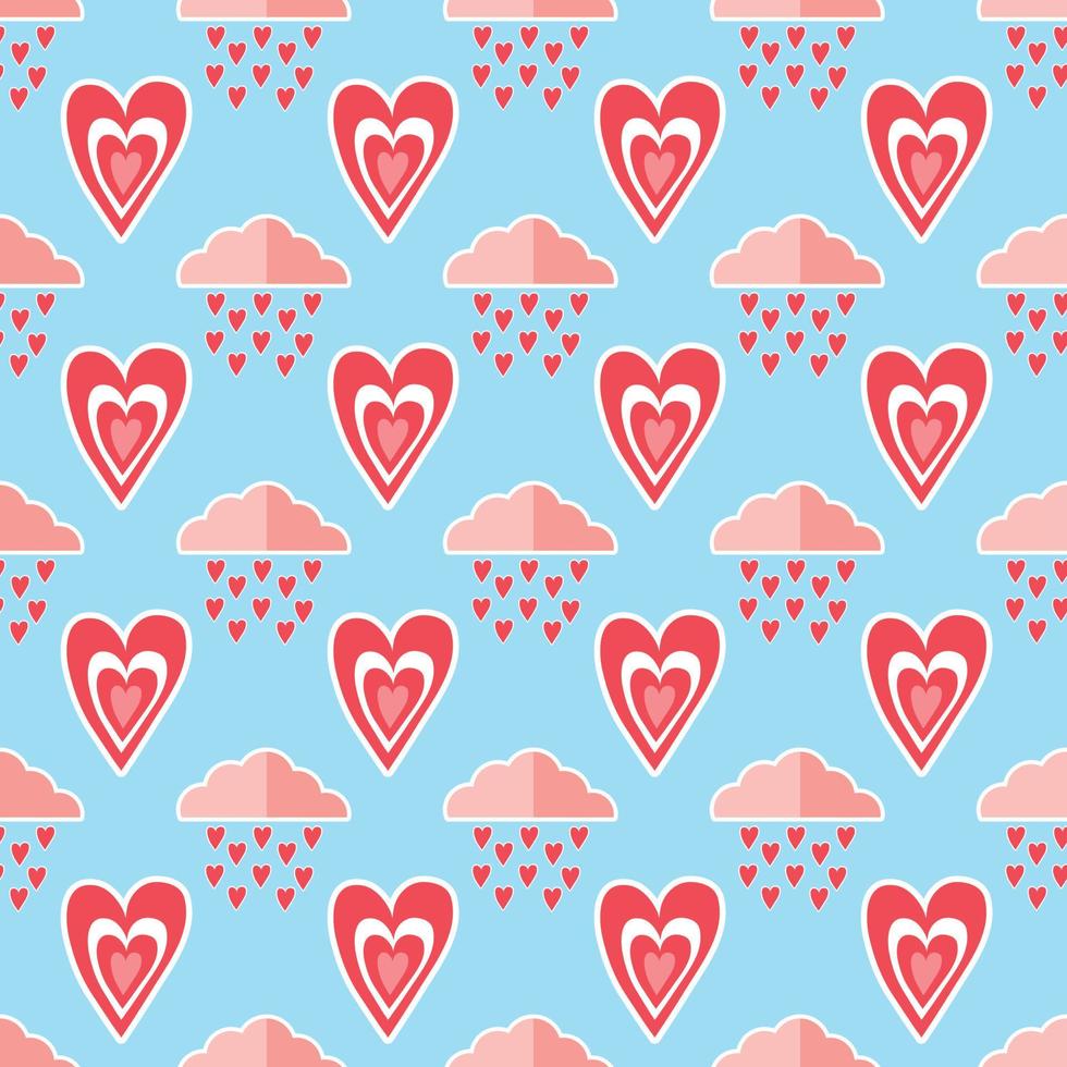 valentine's day cute things seamless pattern vector