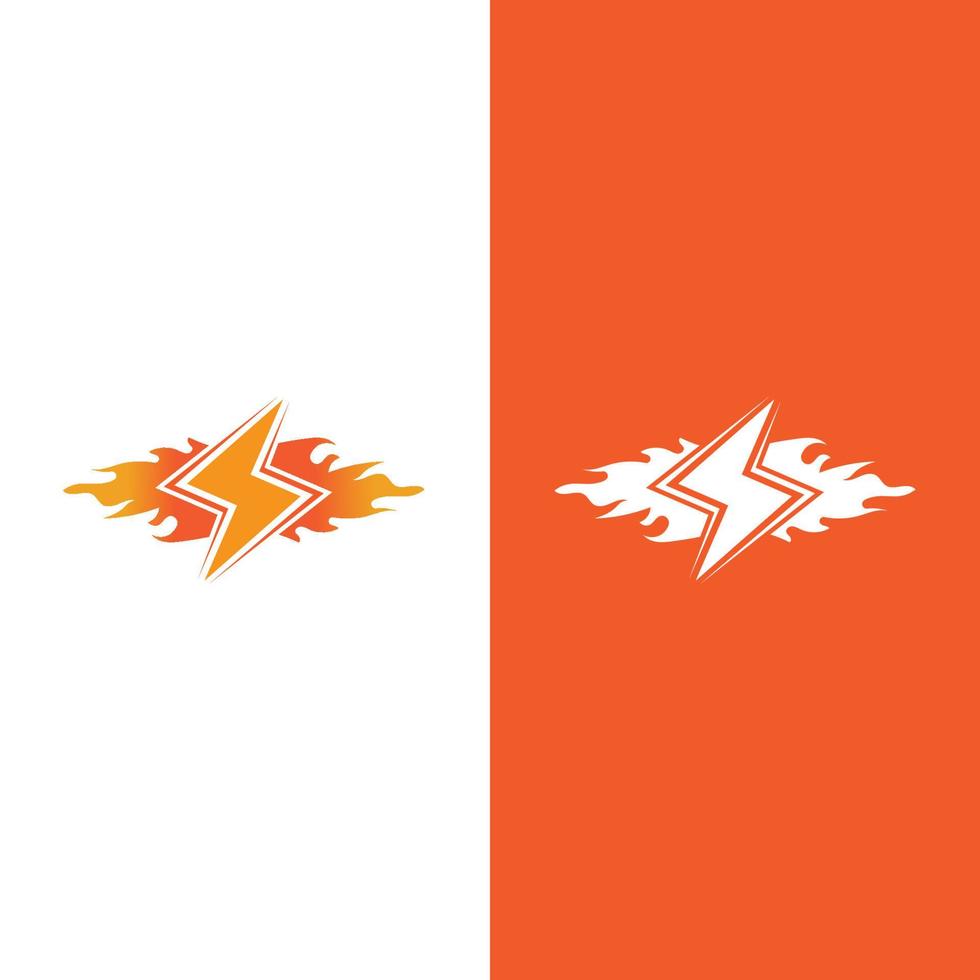 flash thunderbolt logo template vector