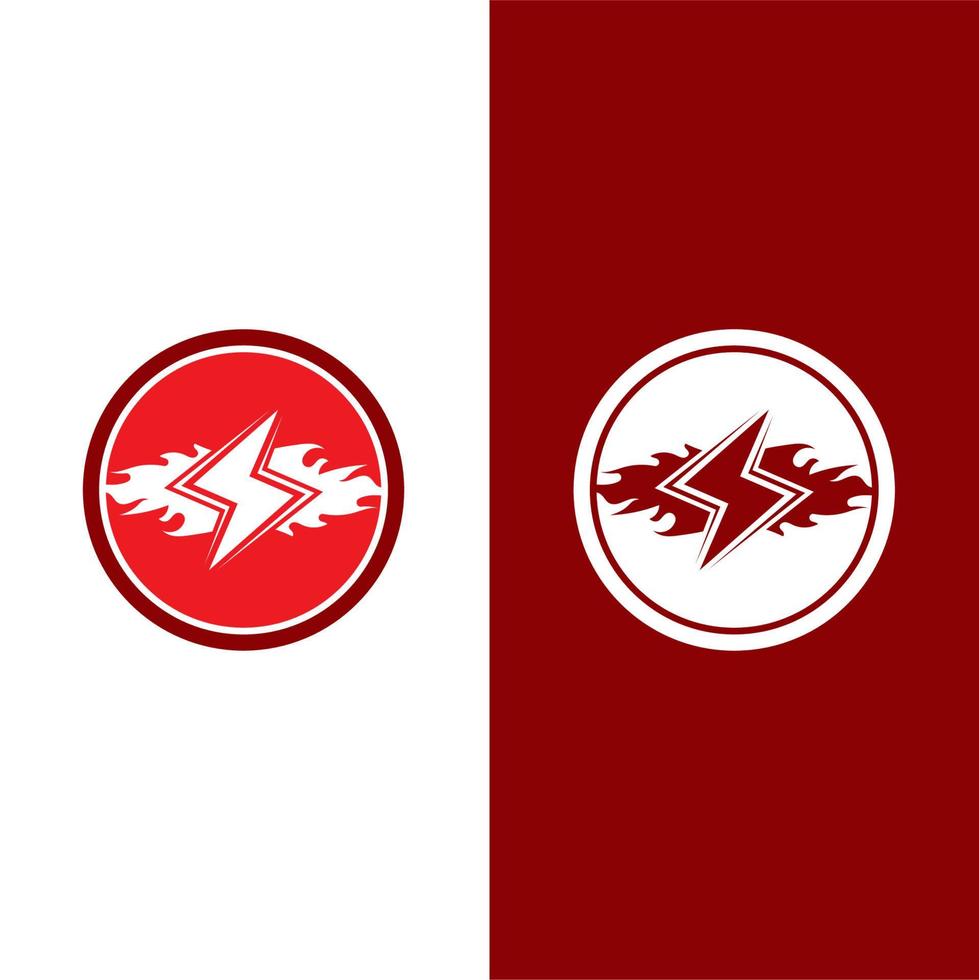 flash thunderbolt logo template vector