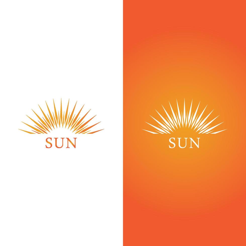 icono de ilustración de vector de sol