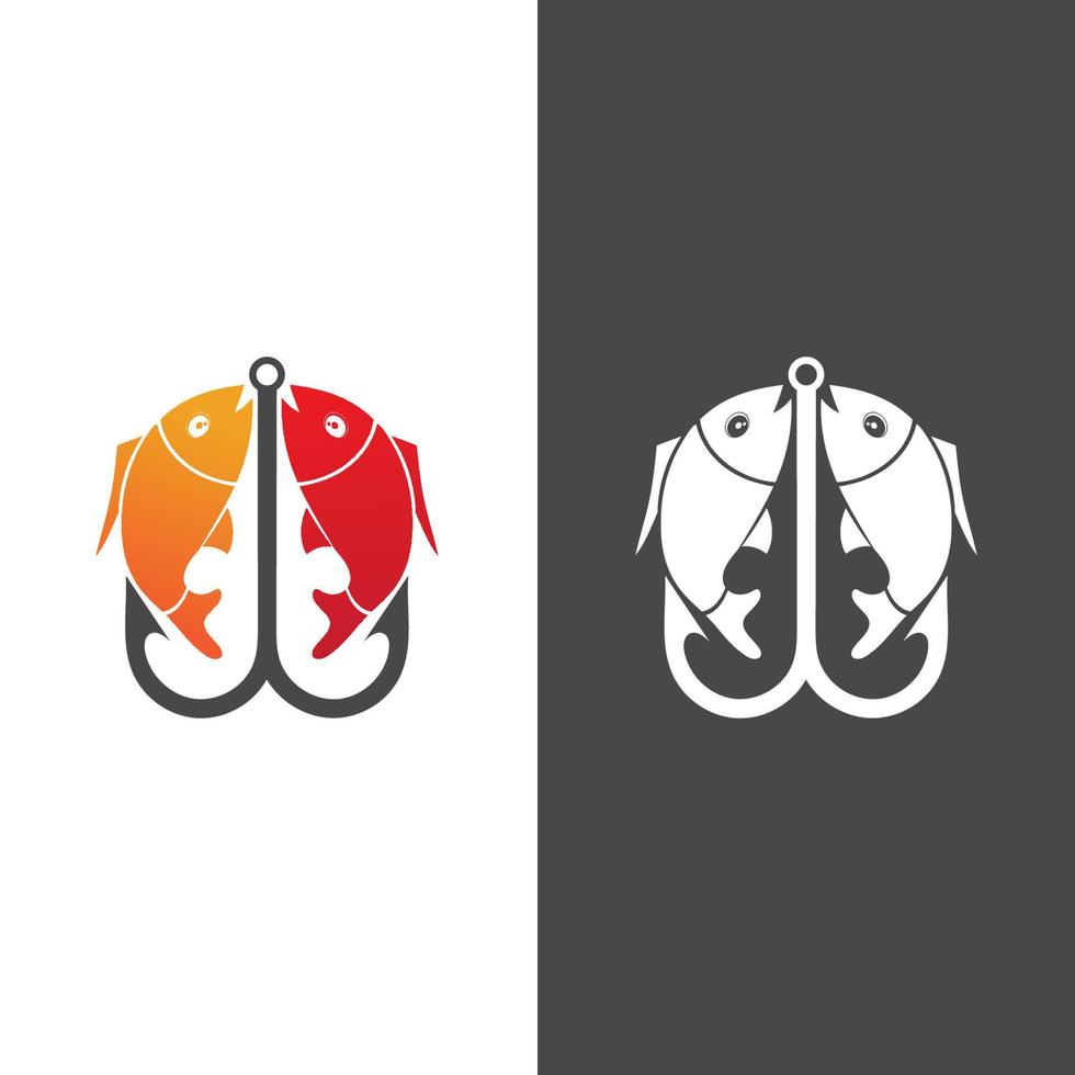 Fish logo template creative vector