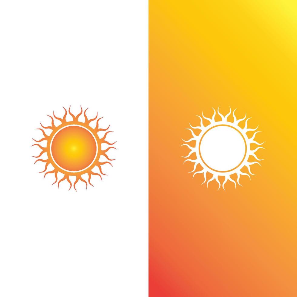 icono de ilustración de vector de sol