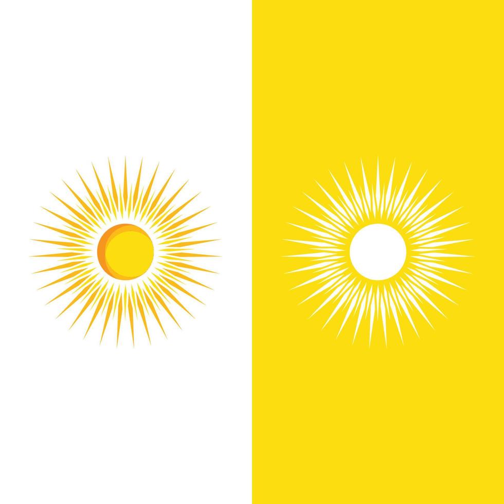 icono de ilustración de vector de sol