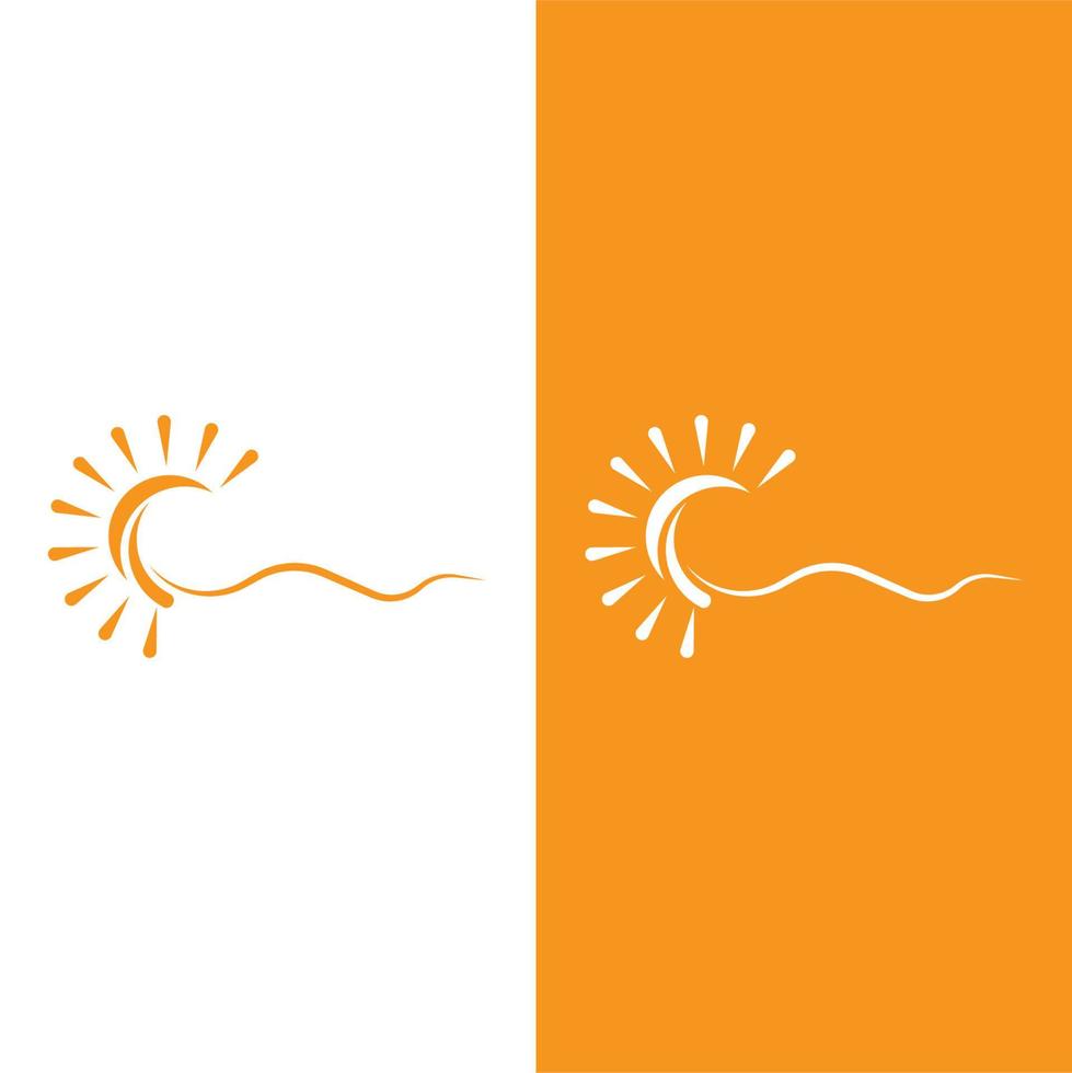 icono de ilustración de vector de sol