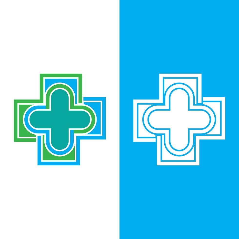 diseño de logotipo de salud médica vector