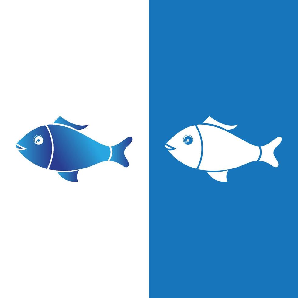 Fish logo template creative vector