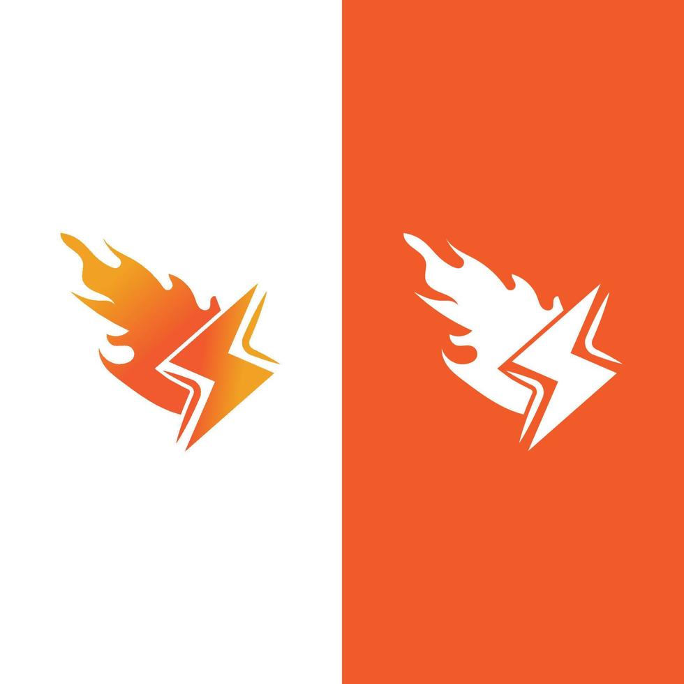 flash thunderbolt logo template vector