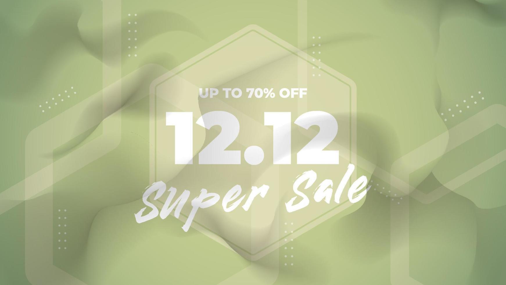 12.12 sales promotion banner design template vector
