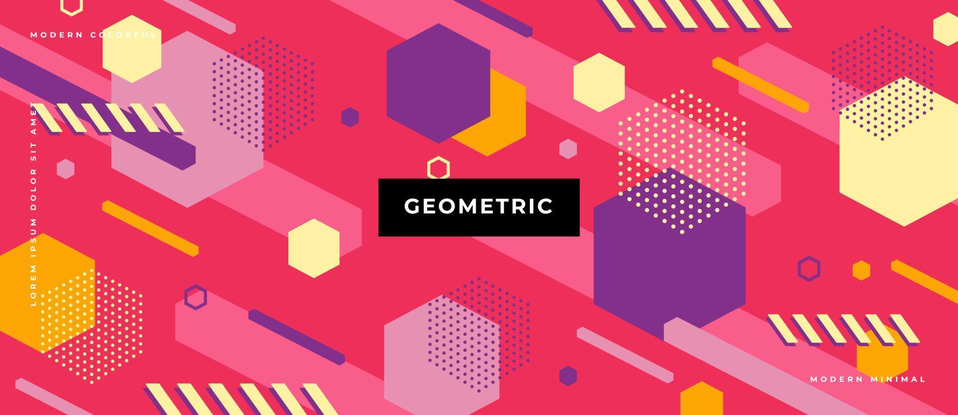 Geometric memphis style motion shape background vector