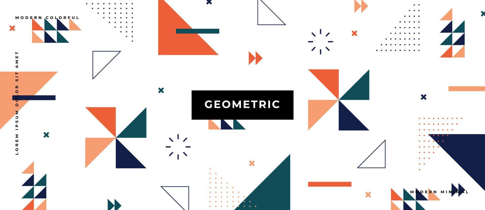 Geometric Memphis Design, Minimal Seamless pattern, extile Retro Element Design Vintage Memphis vector