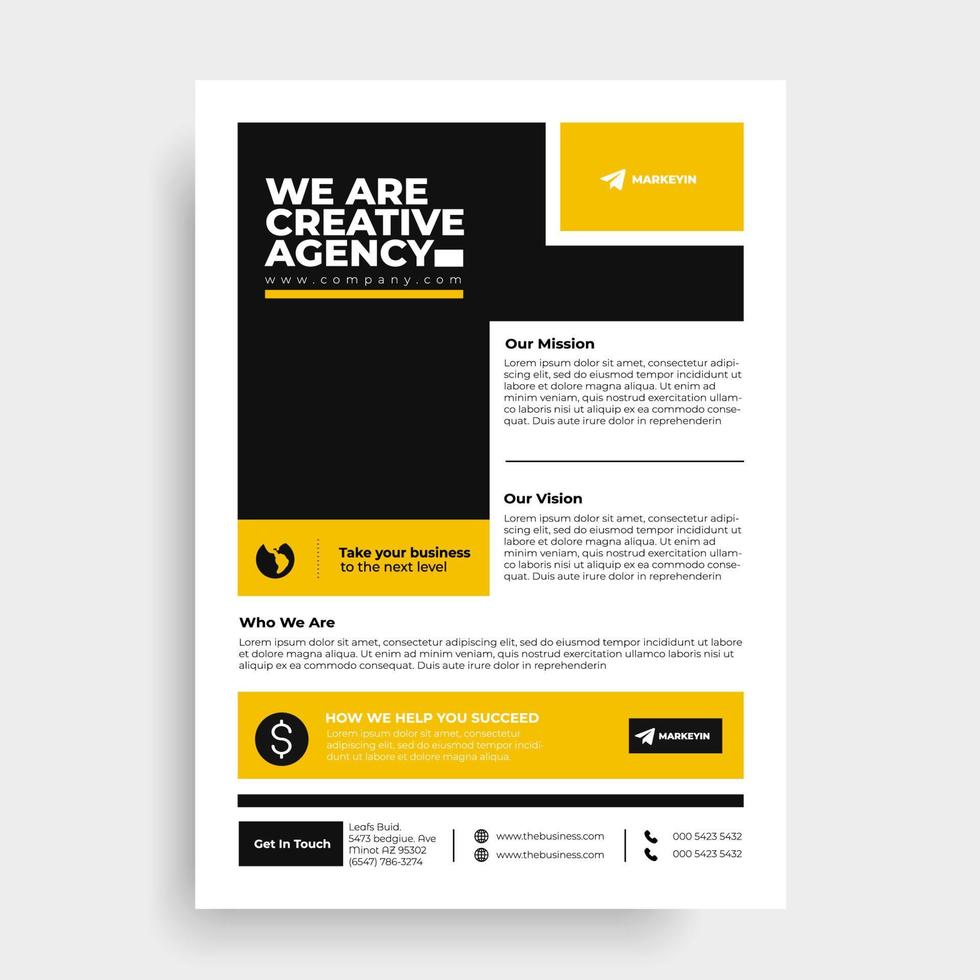 negocios corporativos flyer poster folleto portada diseño diseño antecedentes tamaño a4 plantilla vectorial editable vector