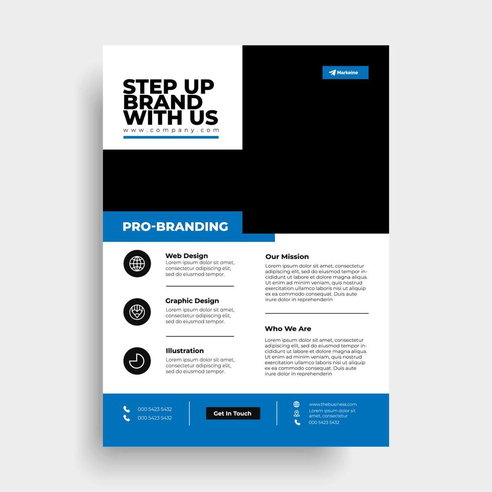 Blue black elegance Vector annual report Leaflet Brochure Flyer template design, book cover layout design, Abstract blue green presentation book cover template