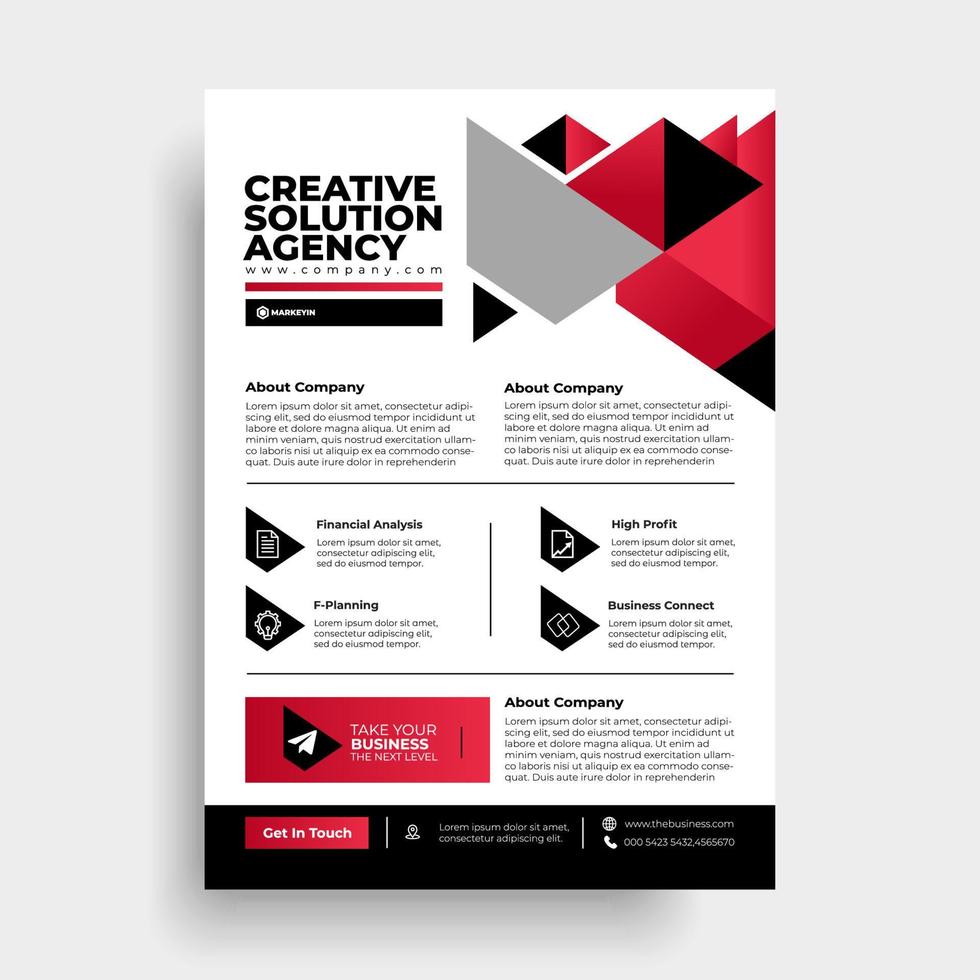 Brochure design cover modern layout annual report poster flyer in a4 vector