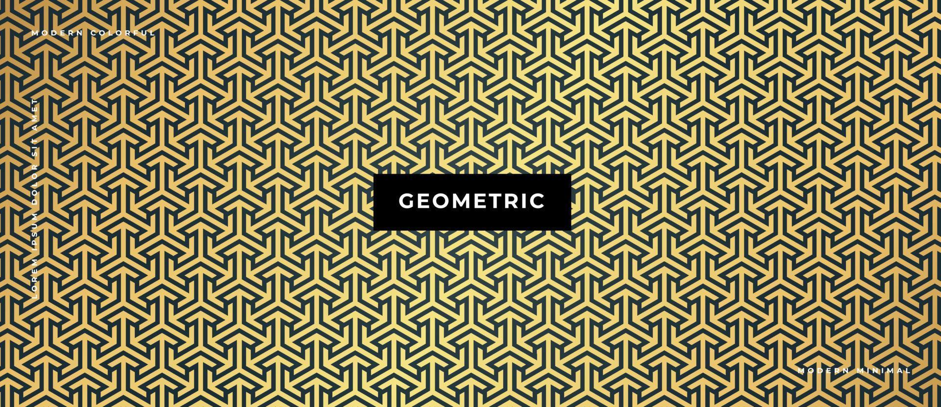 Geometric golden seamless pattern set, Abstract background, Decorative wallpaper. vector