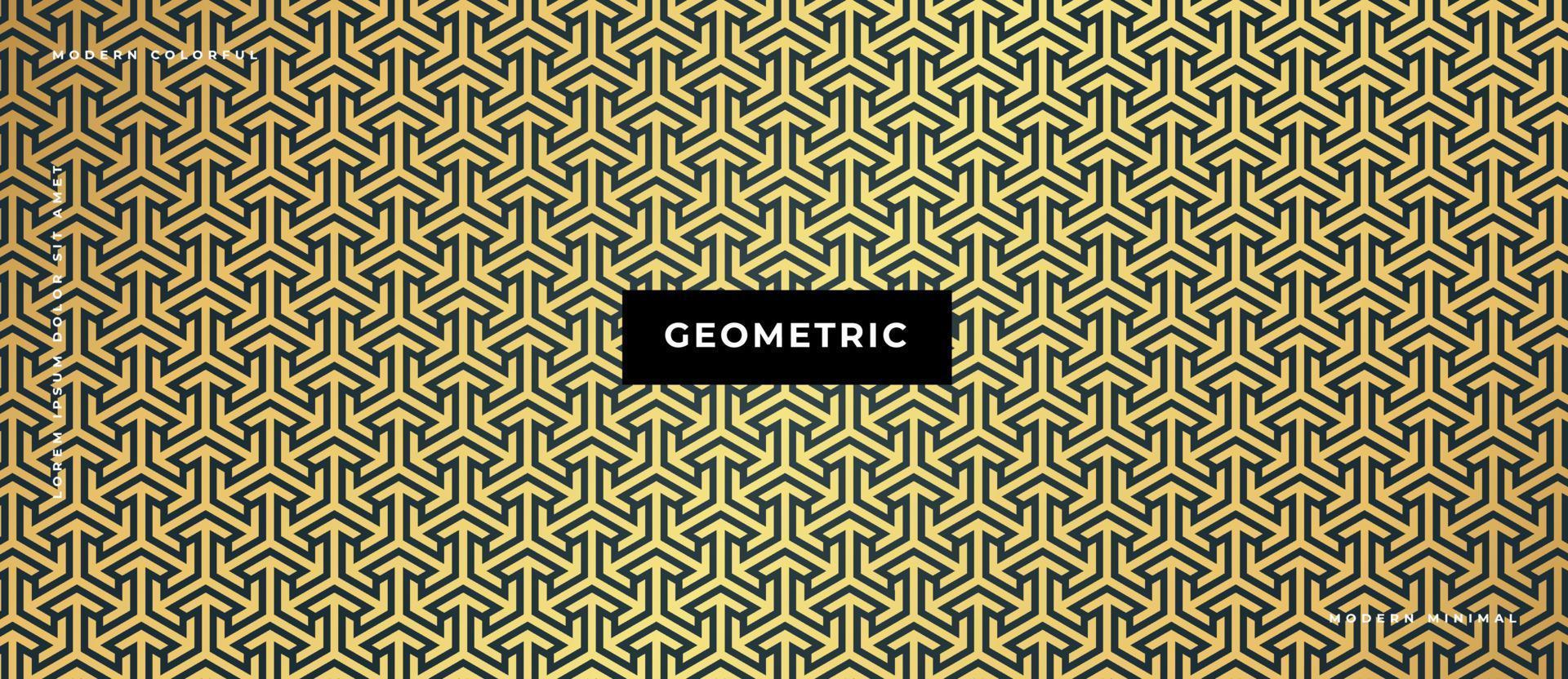 Geometric golden seamless pattern set, Abstract background, Decorative wallpaper. vector