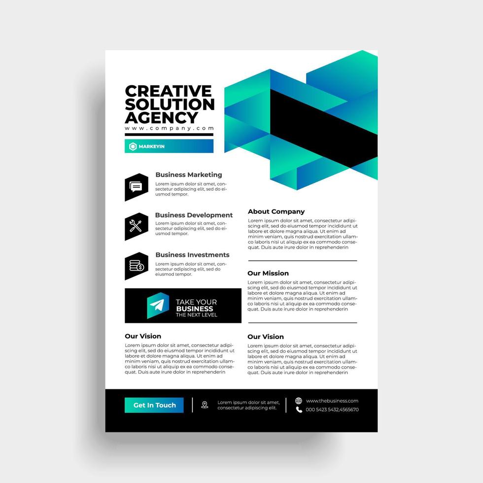 Vector brochure flyer design layout template in a4 size