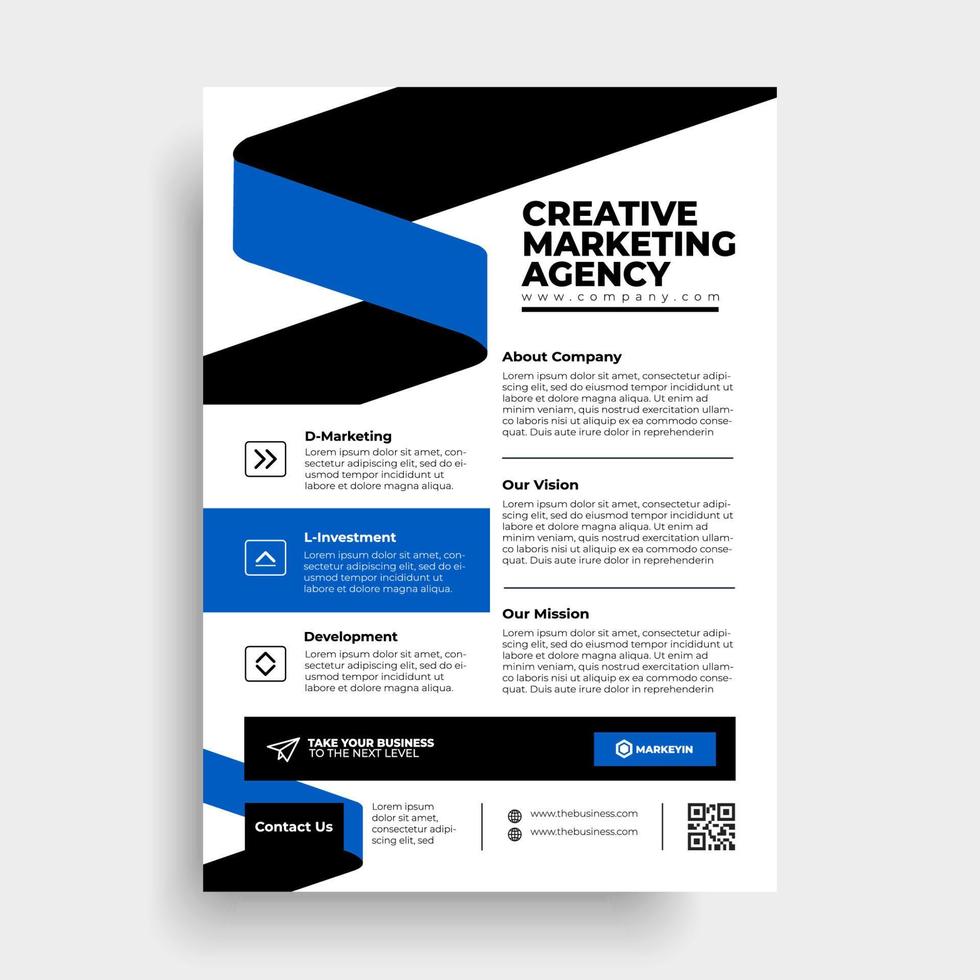 Corporate business flyer poster pamphlet brochure cover design layout vector
