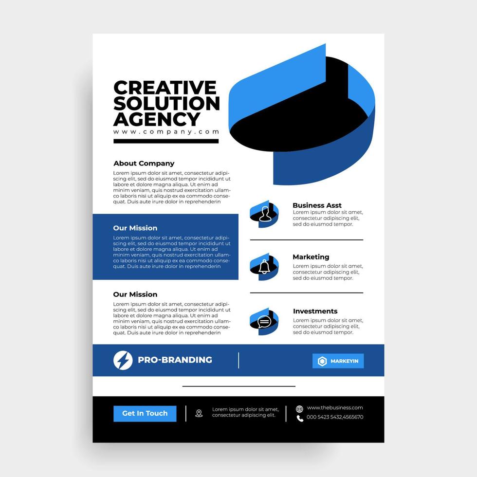 Business Flyer Layout vector