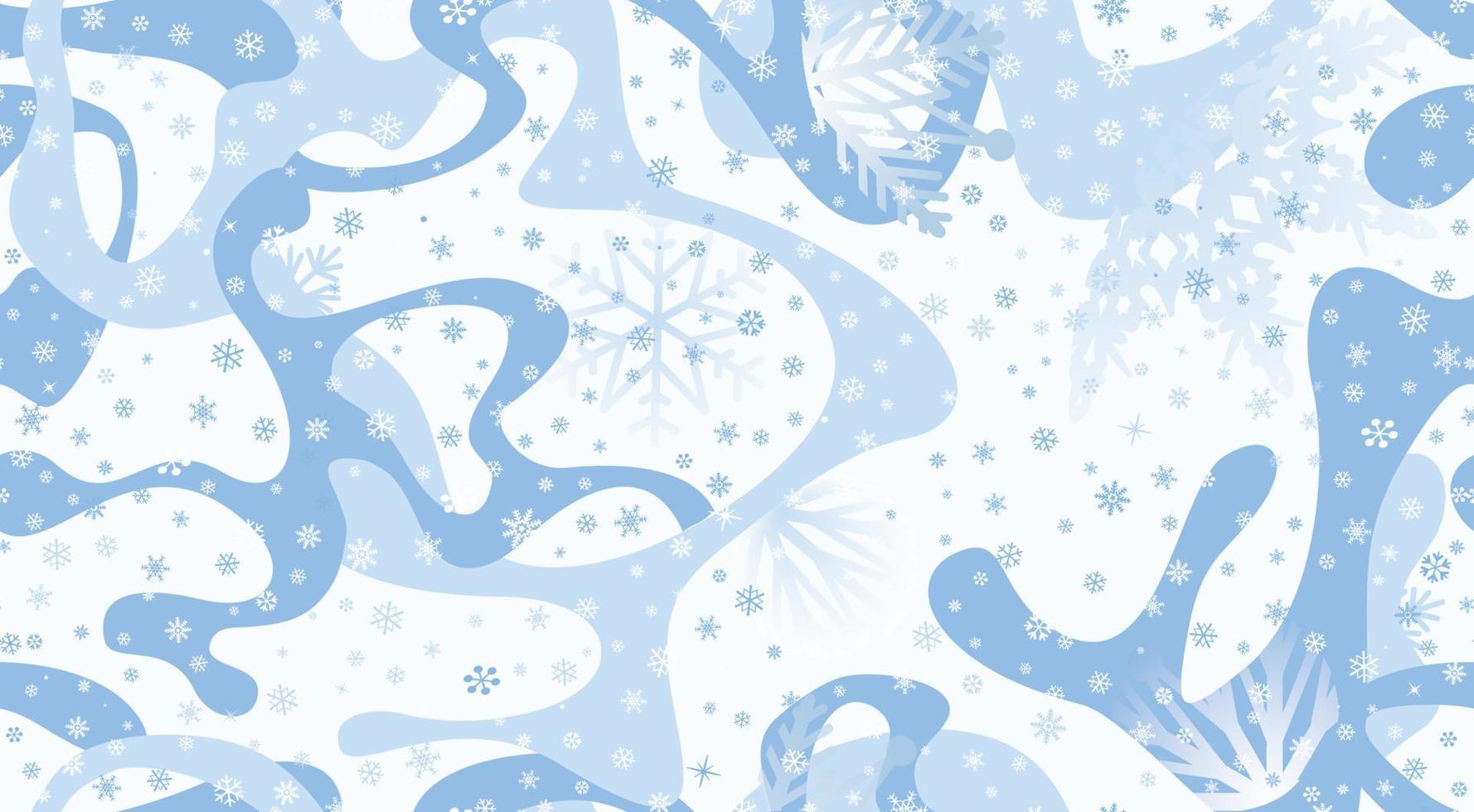 Winter snow seamless pattern. Christmas holiday pattern with dots and snowflakes. Seasonal drawn texture. Winter holiday backdrop. Artistic stylish snowfall  background from Christmas collection. vector