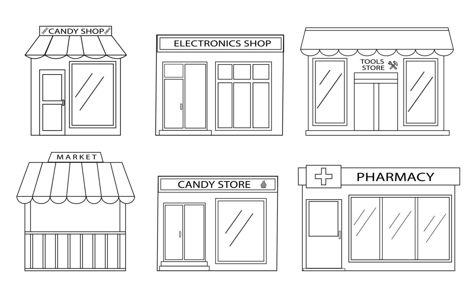 Buildings. Vector illustration