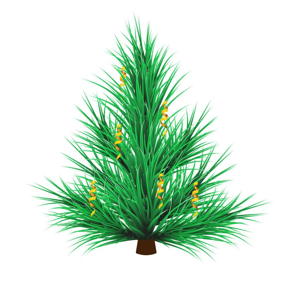 Pine with serpentine vector