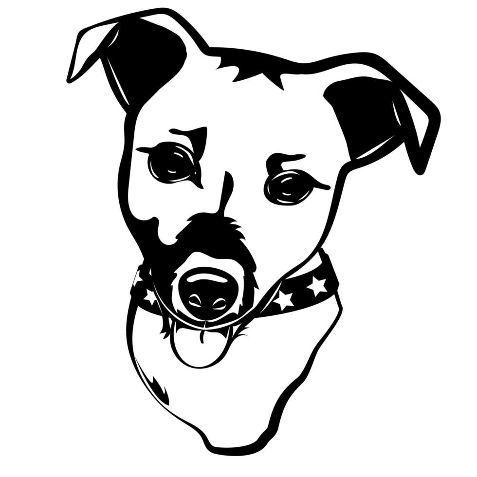 Dog silhouette. Vector