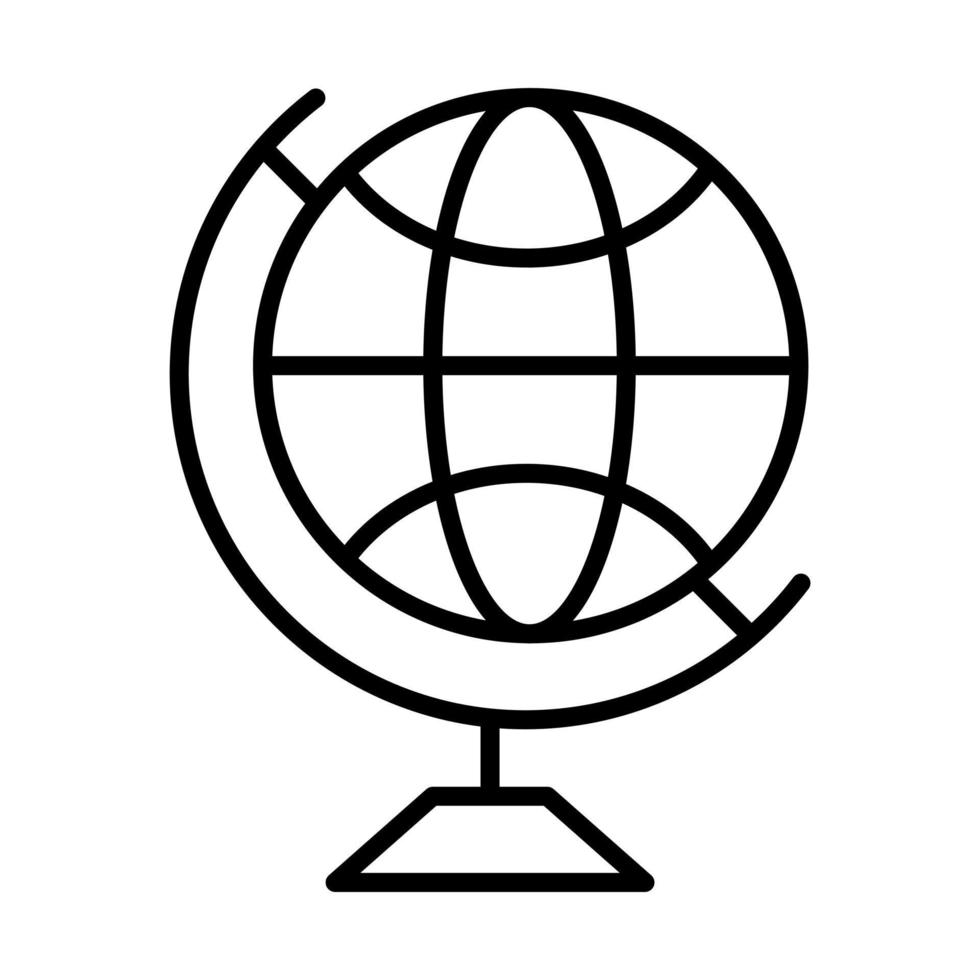 Globe Line Icon vector
